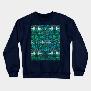 Birds Pattern Crewneck Sweatshirt